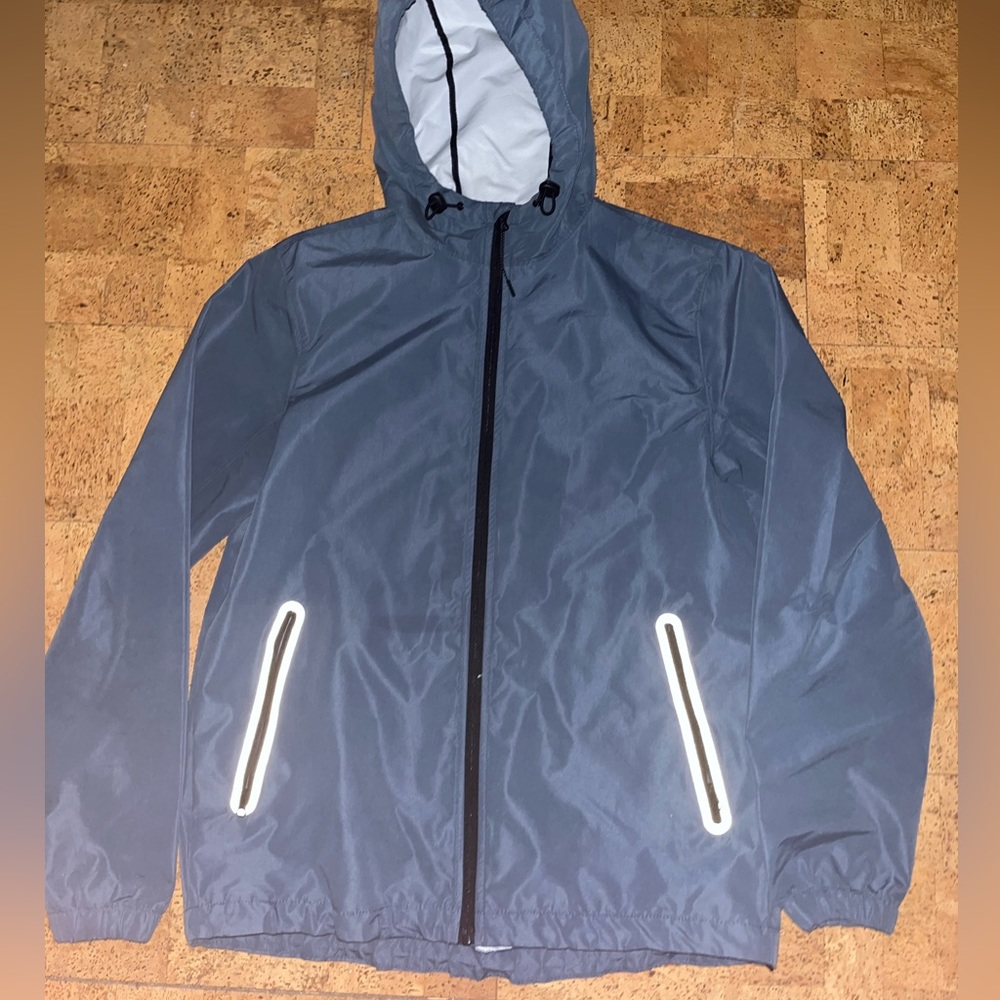 Teal windbreaker